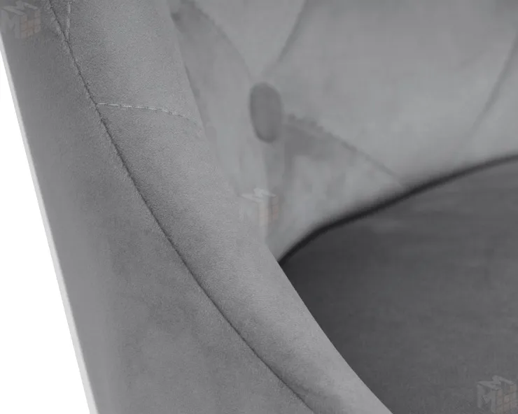 Стул барный DOBRIN JOSEPH BLACK (серый велюр (MJ9-75))