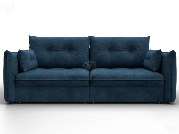 Диван прямой Лига-100 НПБ ( BRUT 11 синий )