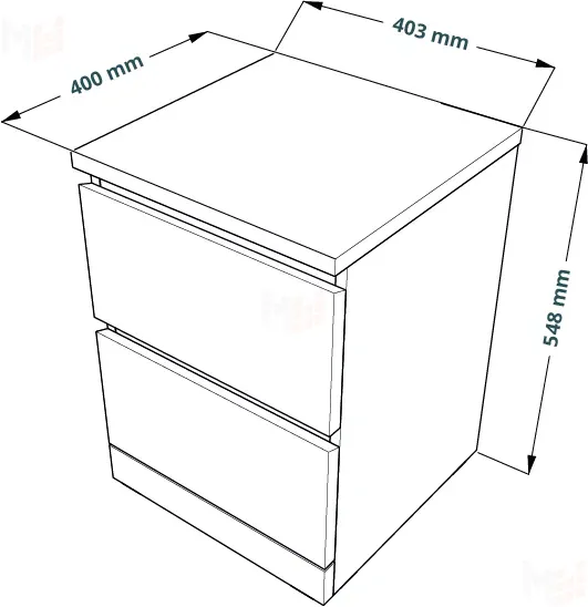 Комод Варма 2  белый Комод Варма 2  белый