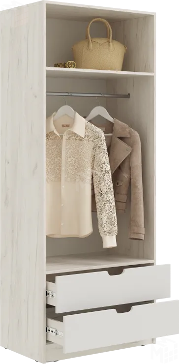 Шкаф Юниор-4 (шарли белый)