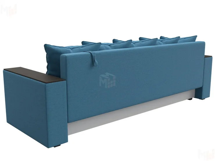 Диван прямой Дубай Лайт полки слева ( Голубой )