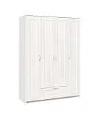 Шкаф Сириус 4 двери 1 ящик (белый) Шкаф Сириус 4 двери 1 ящик (белый)