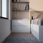 2.05.02.020.1 МАЛЬТА комод 2 ящика 80х54 белый RU 2.05.02.020.1 МАЛЬТА комод 2 ящика 80х54 белый RU