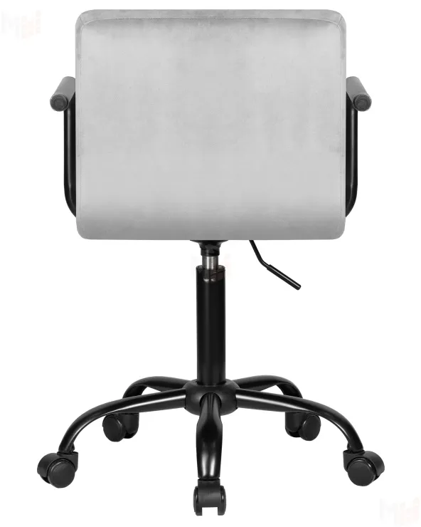 Офисное кресло для персонала DOBRIN TERRY BLACK (серый велюр (MJ9-75)) Офисное кресло для персонала DOBRIN TERRY BLACK (серый велюр (MJ9-75))