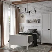 Кровать 90х200 «Вествик» арт.414185002300 /Белый лак/ (без основания) Кровать 90х200 «Вествик» арт.414185002300 /Белый лак/ (без основания)