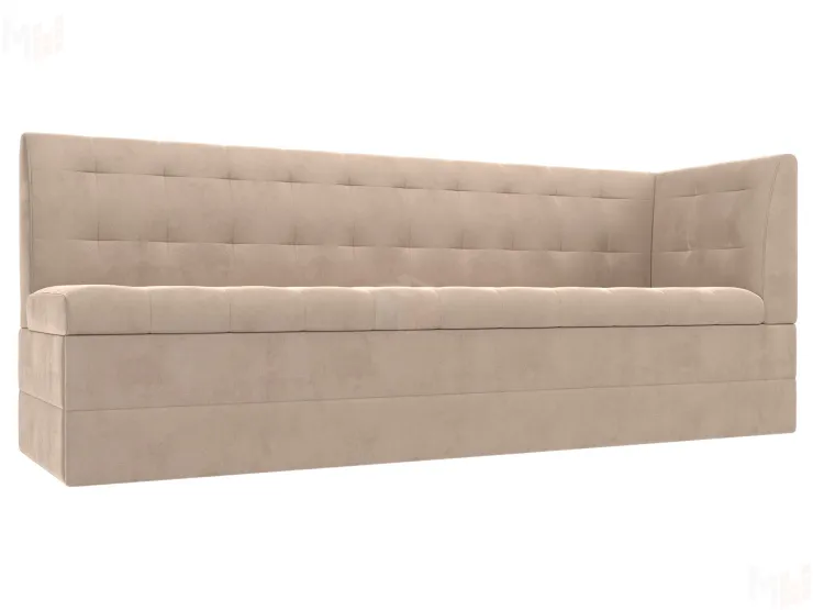 Диван кухонный прямой Бриз с углом справа