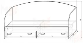 Детская мебель Фанки Кидз Классика, комната №3