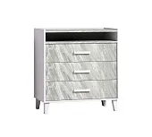 Комод  Айрис 455 Белый/Статуарио Комод  Айрис 455 Белый/Статуарио