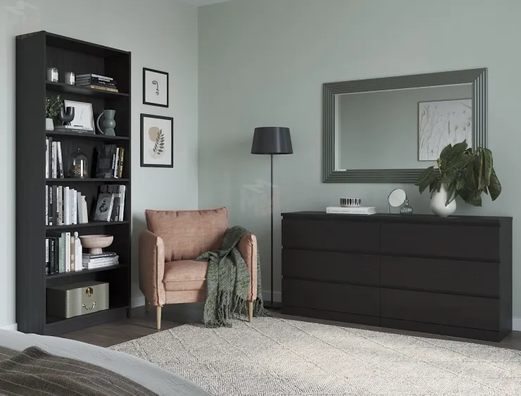 Комод Varma 6D шпон ясень черный Комод Varma 6D шпон ясень черный