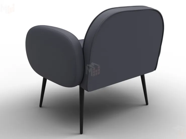 Кресло Лига-086 ( экокожа GRIFON 15 серый )