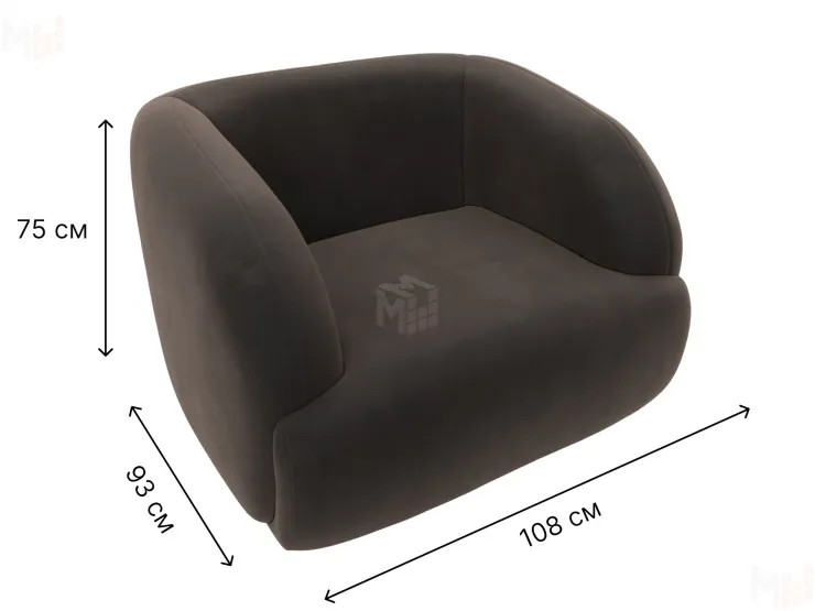 Кресло Лига-041 ( Коричневый )