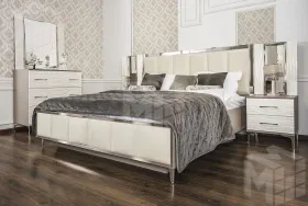 Кровать Гравита 160x200 см белый глянец