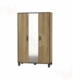 Шкаф 3-х створчатый Лофт 3 Дуб Крафт Золотой