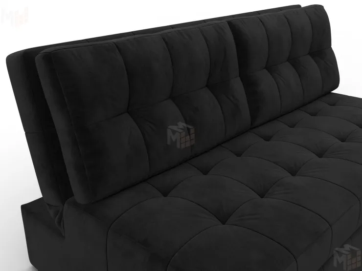 Диван прямой Лига-107 (160) ( SEVEN 35 черный )
