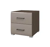 Тумба прикроватная Ненси (венге/капучино глянец) Тумба прикроватная Ненси (венге/капучино глянец)