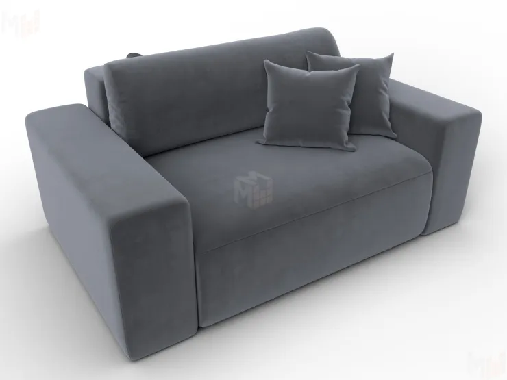 Кресло Лига-036 НПБ ( SEVEN 17 серый )