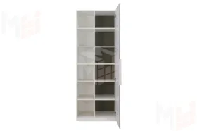 Стеллаж Урбан 3 Лайт Грей Софт/Белый Шелк