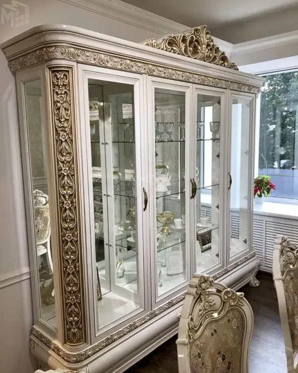 Сервант Алсу белый глянец