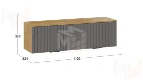 Шкаф настенный Хилтон  404.001.000 Графит