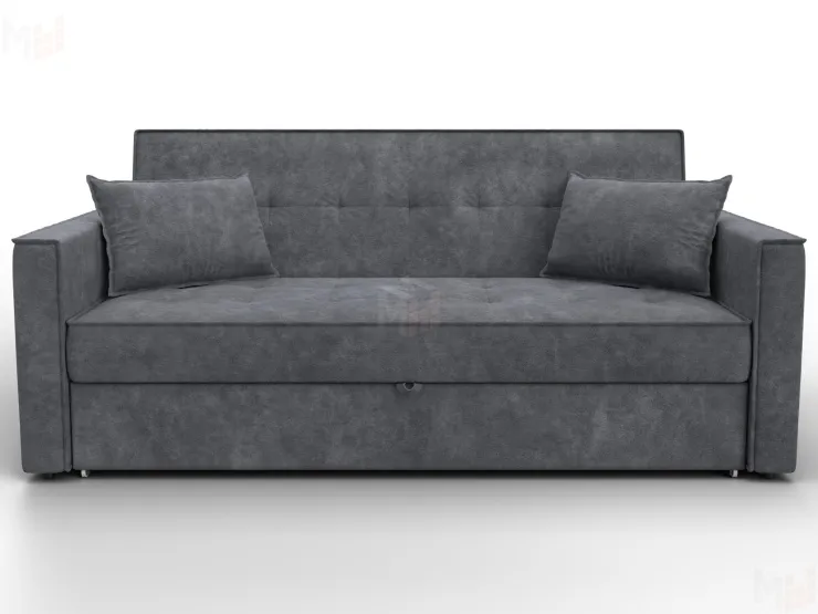 Диван прямой Лига-104 (160) ( BRUT 16 темно-серый )