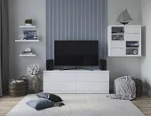 S00098 Фора 1.6 полка настенная 60х25х3.7, белый