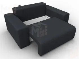 Кресло Лига-036 НПБ ( JOLY 16 темно-серый )