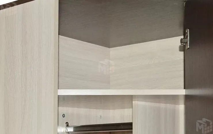 Шкаф угловой Ольга 9.2  Ясень Шимо Светлый/Венге