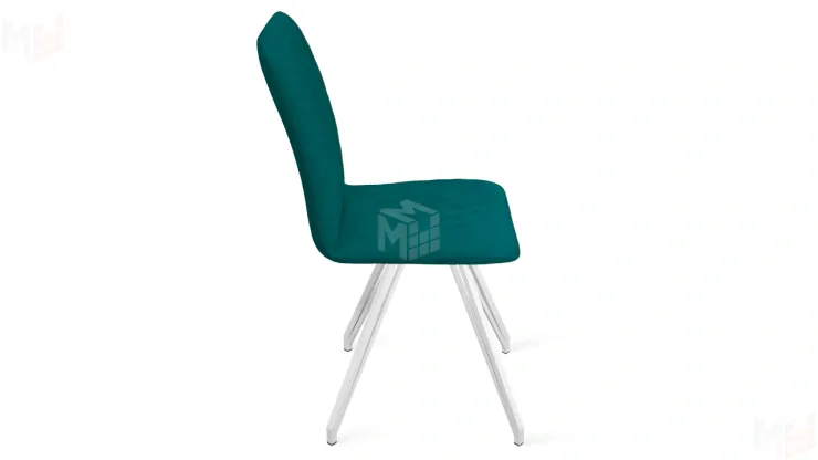 Стул Стенли К4 Белый матовый, Велюр Confetti  Izumrud Стул Стенли К4 Белый матовый, Велюр Confetti  Izumrud