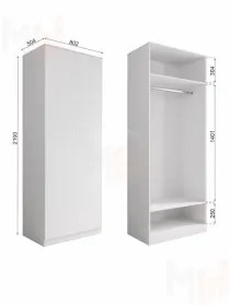 Шкаф Мори МШ800.1 белый