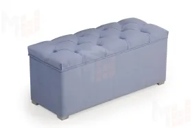 Пуфик Мишель 950 (велюр голубой)