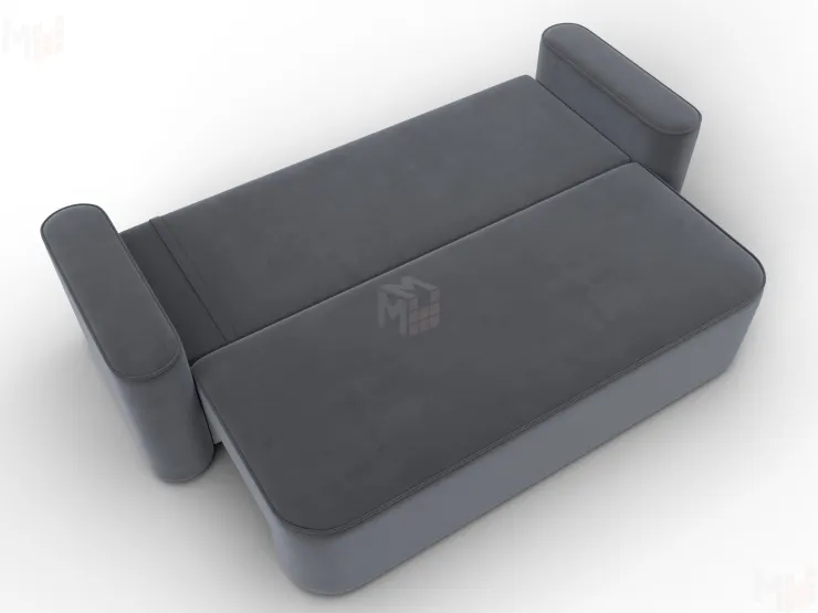 Диван прямой Лига-118 НПБ ( SEVEN 17 серый )