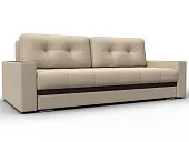 Диван прямой с декором Лига-096 НПБ ( Бежевый;Коричневый )