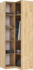 Шкаф угловой Марвэл Графит/Дуб крафт
