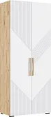 Ирис Шкаф 2-х ств.(900) (Браш Вайт, Дуб Крафт)