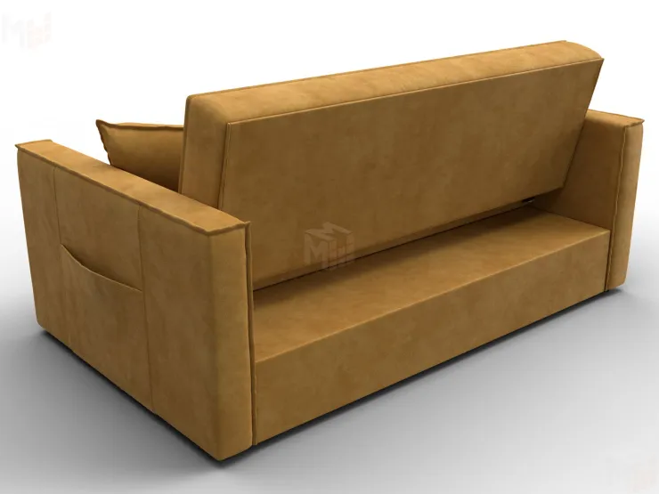 Диван прямой Лига-104 (140) ( BRUT 10 желтый )