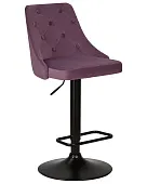 Стул барный DOBRIN JOSEPH BLACK (пудрово-сиреневый велюр (MJ9-52)) Стул барный DOBRIN JOSEPH BLACK (пудрово-сиреневый велюр (MJ9-52))