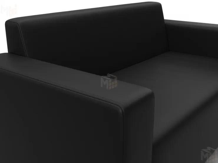 Диван прямой Лига-093 ( Черный )