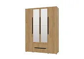 Шкаф Вега 4-х створчатый с ящиками (крафт золотой) Шкаф Вега 4-х створчатый с ящиками (крафт золотой)