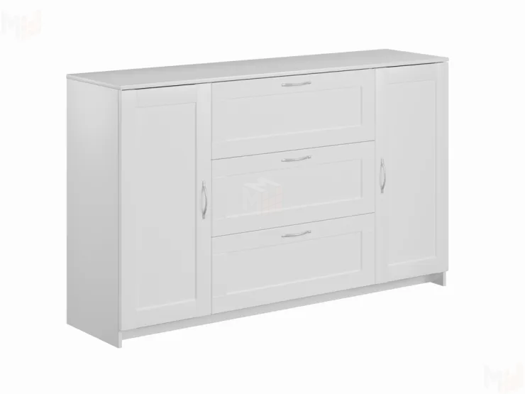 2.02.03.290.1 СИРИУС тумба 2 двери и 3 ящика 156х95 белая RU