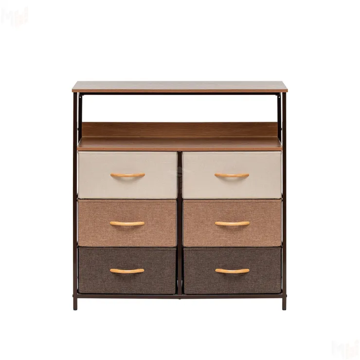 Комод Leset Локи 6 ящ. с полкой (Коричневый/Бежевый, светло-коричневый, темно-коричневый/Красный клён) Комод Leset Локи 6 ящ. с полкой (Коричневый/Бежевый, светло-коричневый, темно-коричневый/Красный клён)