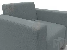 Кресло Лига-093 ( Амур 07 серый )