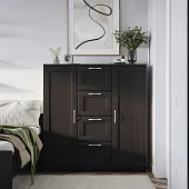 Тумба Сириус 2 двери и 4 ящика 117*123 Венге Тумба Сириус 2 двери и 4 ящика 117*123 Венге