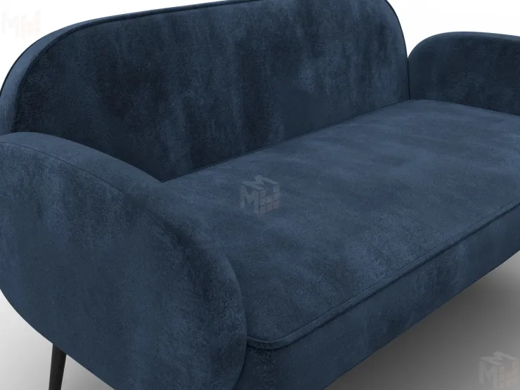 Диван прямой Лига-086 ( TOWER 13 синий )