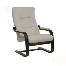 Кресло Leset Оскар NEW (Орех текстура/Bingo 02 (бежевый))