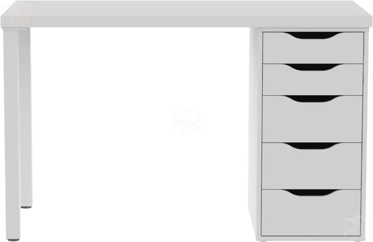 Стол письменный Ингар 1/5Т  белый