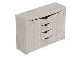 Тумба с четырьмя ящиками и двумя дверцами Соренто Тумба с четырьмя ящиками и двумя дверцами Соренто