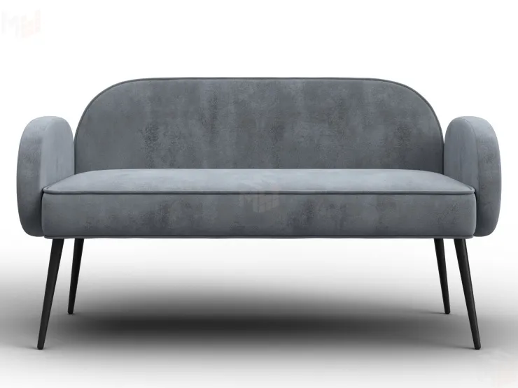 Диван прямой Лига-086 ( TOWER 10 серый )