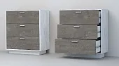 Комод К-3  ПД Эго Бетон Светлый/Камень Темный Комод К-3  ПД Эго Бетон Светлый/Камень Темный
