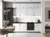 Кухня Престиж 2,4 Браш вайт