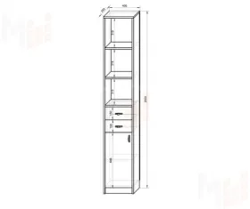 Пенал-стеллаж Фанки Кидз -13/16СВ